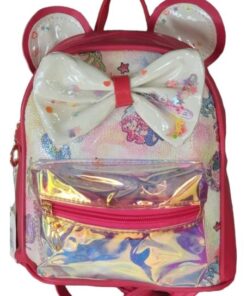 Holographic Wing Decor Classic Backpack - Red