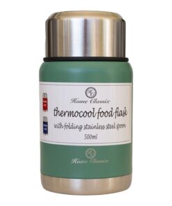 Home Classix - Green Stainless Steel Food Flask - 500ml