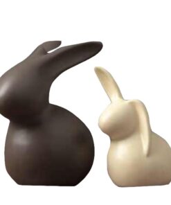 Home Decor Nordic Parent Child Rabbits For Living Room Desktop Ornaments