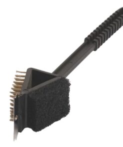 Home N Leisure Braai Brush/Grill Cleaner 36cm 3-in-1 Scourer Black