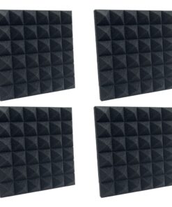 Home Studio Ultra Soundproofing Pyramid Foam Panels Set of 4 (30cm)
