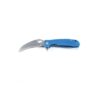 Honey badger HB1149 claw smooth flipper medium blue knife