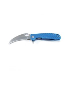 Honey badger HB1149 claw smooth flipper medium blue knife