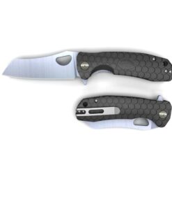 Honey badger HB1167 wharncleaver small black folding knife