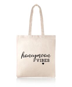 Honeymoon Vibes Travel Cotton Shopper Tote Bag
