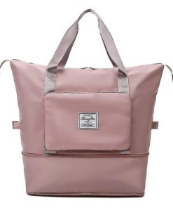 Hong Fu Large Capacity Lightweight Waterproof Folding Travel Bag - Lilac