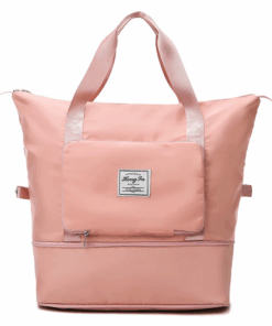 Hong Fu Large Capacity Lightweight Waterproof Folding Travel Bag - Peach