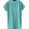 Hood Guise Hooded Microfiber Changing Beach Towel Surfer Poncho - Turquoise - 2XL