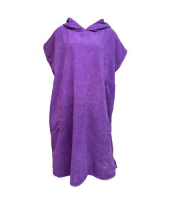 Hood Guise Hooded Microfiber Changing Beach Towel Surfers Poncho - Purple - L-XL