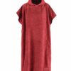 Hood Guise Hooded Microfiber Changing Beach Towel Surfers Poncho Rust Red - 2XL