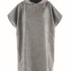Hood Guise Microfiber Hooded Changing Poncho Surfers Towel Charcoal - 3XL