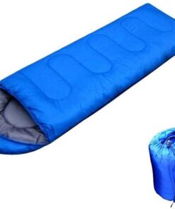 Hooded Camping Sleeping Bag - Blue