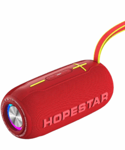HOPESTAR - H49 - IPX6 Water-Resistant RGB Lighting Bluetooth Speaker - Red