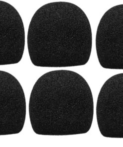Hosa Tech Microphone Windshield Black Foam - 6 Pack