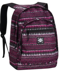 Hot Tuna Print Backpack - Pink Tribal (Parallel Import)