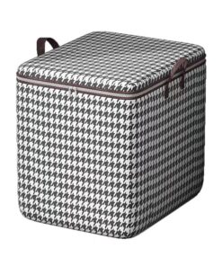 Houndstooth Extra Large Quilt Storage Bag Wadrobe Closet Organizer Bag
