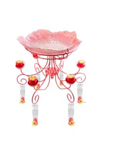 Hummingbird Feeder for Outdoor with Hummingbird Bath