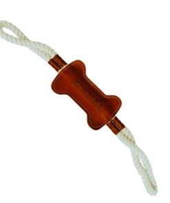 Huntlea - Tug Rope with Leather Bone Centre
