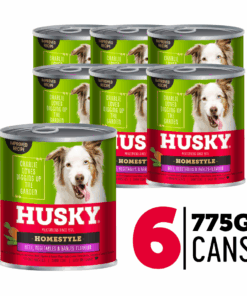 Husky Homestyle Beef, Barley & Veg (6 x 775g) Wet Dog Food Cans