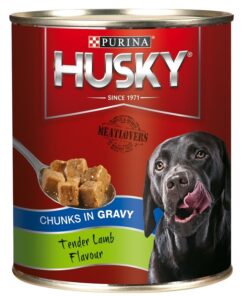 Husky - Lamb Chunks In Gravy Dog Food -  385g