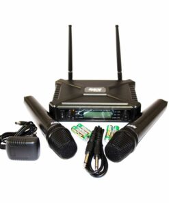 Hybrid MICHYB070 Wireless Microphone Dual Handheld Fixed Frequency