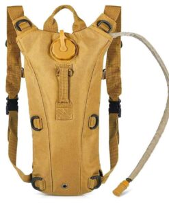 Hydration Backpack 3L Biking and Hiking Survival Outdoor Backpack - Brown
