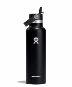 Hydro Flask Standard Mouth with Flex Straw Cap 21oz/621ml - Black