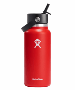 Hydro Flask Wide Mouth 32oz/932ml with Straw Cap - Goji