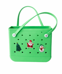 I am Flourish Midi Bag: Christmas Collection - Green