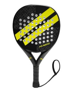 Ianoni Padel Racket Bat - Carbon Fiber Surface With Eva Memory Flex Foam - Black Yellow