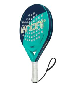 Ianoni Padel Racket Bat - Carbon Fiber Surface With Eva Memory Flex Foam - Blue Green
