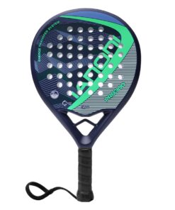 Ianoni Padel Racket Bat - Carbon Fiber Surface With Eva Memory Flex Foam - Dark Blue