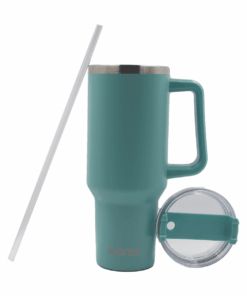 Iconix 1.2L Stainless Steel Thermo Travel Flask with handle - Teal