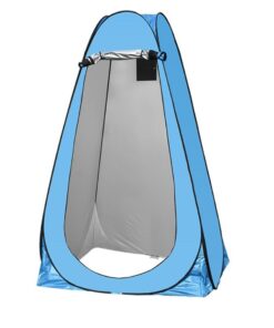 Iconix Instant Pop-Up Outdoor Privacy / Shower Tent for Camping for One - Blue
