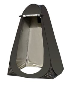 Iconix Instant Pop-Up Outdoor Privacy / Shower Tent for Camping for Two - Black