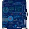 Iconix Printed Luggage Protector Cover -Been There, Done That - L