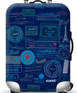 Iconix Printed Luggage Protector Cover -Been There, Done That - S