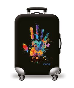 Iconix Printed Luggage Protector Cover - Hands Off - L