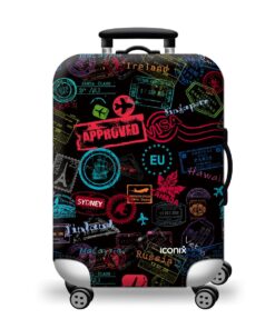 Iconix Printed Luggage Protector Cover - Jetsetter - M