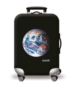 Iconix Printed Luggage Protector - Earth Explorer - L