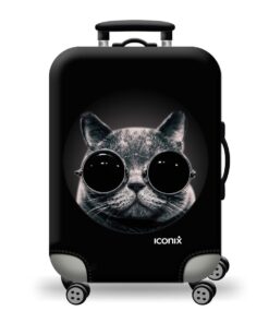 Iconix Printed Luggage Protector - Funky Feline - S