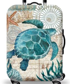Iconix Printed Luggage Protector - Ocean Tides - M