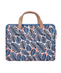 iDemoo 15.6 Inch Laptop Bag - Hawaiian Leaves Slim Soft