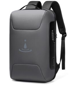 iDemoo Elite 16 Inch Laptop Backpack with USB Charging Port - Anti-Theft - Shark Grey