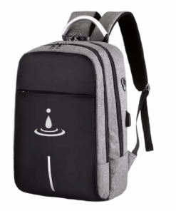 iDemoo Premium 16 Inch Laptop Backpack with USB Charging Port - Anti-Theft - Grey