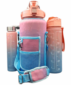 Ignite Hydration Motivational Drink Bottles - Set of 3 - Pink