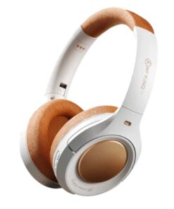 IKF -K3 -Wireless Noise Cancelling Headphone With Low Latency -White/Brown