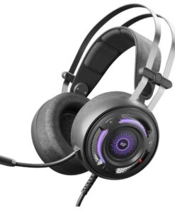 IKF - KIRA - RGB Gaming Headphones With Noise Cancelling Microphone - Black