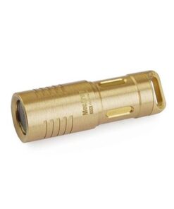 Illumine 130 Lumen Mini Rechargeable Keychain Flashlight (Copper/Brass) - Brass