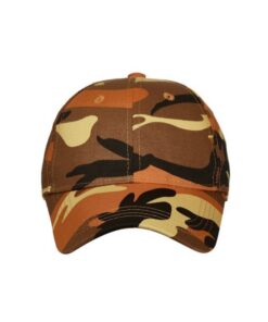 Imaging Architects Basic 6 Panel Camo Cap - Orange Camo